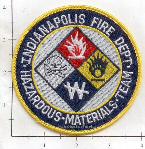 Indiana - Indianapolis Hazardous Materials Team Fire Dept Patch