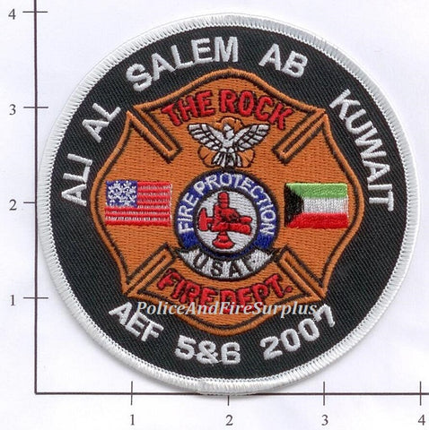 Kuwait - Ali Al Salem USAF Air Base Fire Dept Patch v1