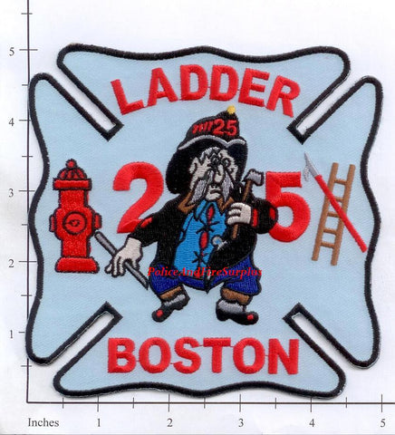 Massachusetts - Boston Ladder 25 Fire Dept Patch v1