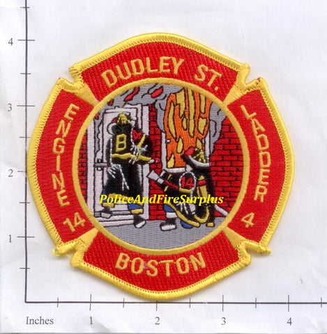 Massachusetts - Boston Engine 14 Ladder 4 Fire Dept Patch v2