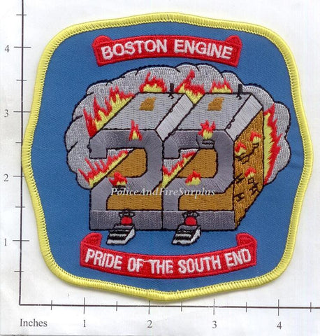 Massachusetts - Boston Engine 22 Fire Dept Patch