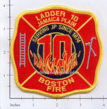 Massachusetts - Boston Ladder 10 Fire Dept Patch v2