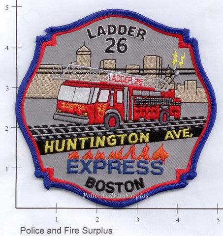 Massachusetts - Boston Ladder 26 Fire Dept Patch v1
