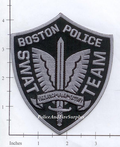 Massachusetts - Boston SWAT Team Police Dept Patch Subdued