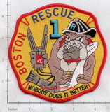 Massachusetts - Boston Rescue 1 Fire Dept Patch v3