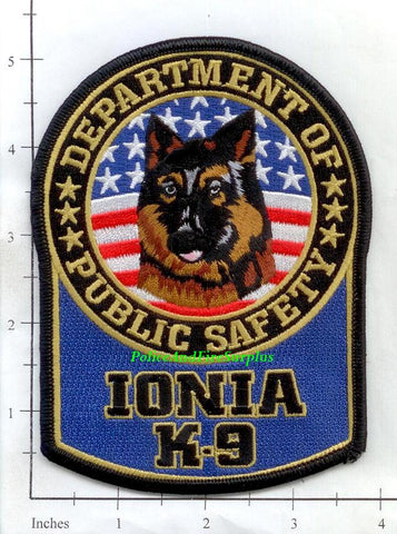 Michigan - Ionia K-9 Police Dept Patch