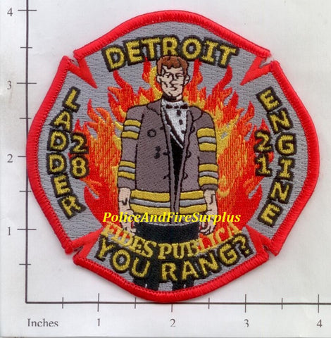 Michigan - Detroit Engine 21 Ladder 28 Fire Dept Patch