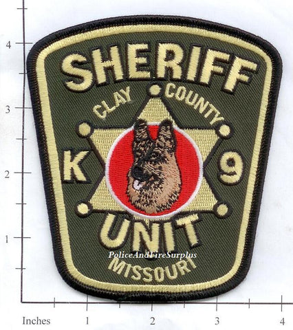 Missouri - Clay County Sheriff K-9 Police Dept Patch