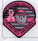 New Mexico - Capitan Police Dept Patch v2 Breast Cancer Awareness