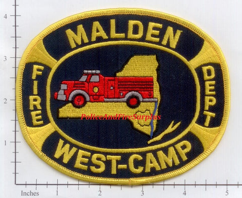 New York - Malden West Camp Fire Dept Patch
