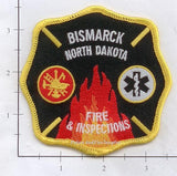 North Dakota - Bismarck Fire & Inspections Fire Dept Patch