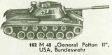 Roskopf  102 - M-48 Patton II Tank - United States - 1:100 Scale