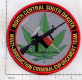 South Dakota - North Central Multi Jurisdiction Criminal Enforcement Team Police Dept Patch
