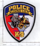 Texas - Aldine Independent School District K-9 Police Dept Patch (001)