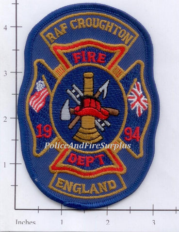 United Kingdom - Croughton RAF Fire Dept Patch