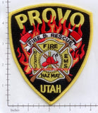 Utah - Provo Fire & Rescue Fire Dept Patch