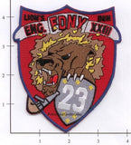 New York City Engine  23 Fire Dept Patch v5 Red