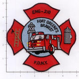 New York City Engine 210 Fire Dept Patch v7 red O/S