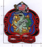 New York City Engine 273 Ladder 129 Fire Patch v3 - Red