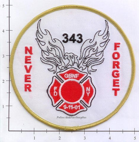 New York City Never Forget - Gone But Not Forgotten Fire Dept Patch