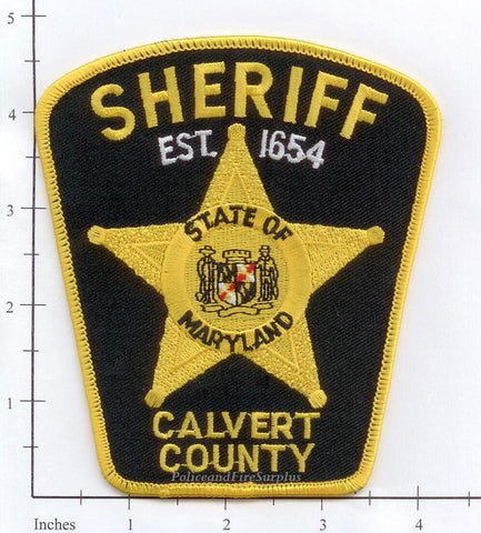 Maryland - Calvert County Sheriff Patch v1 black
