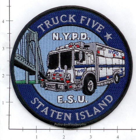 New York - New York City Emergency Service Unit Truck 5 Police Patch v1